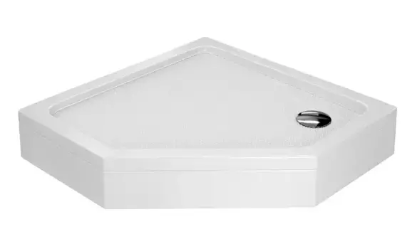 Душевой поддон «WasserKRAFT» Isen 26T11 90/90 низкий акриловый многоугольный белый