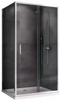 Душевой угол-ограждение «Abber» Schwarzer Diamant AG301005-S905 100/90 прямоугольный прозрачный/хром без поддона универсальный