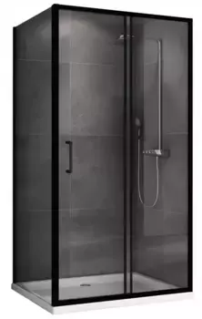 Душевой угол-ограждение «Abber» Schwarzer Diamant AG30100B5-S50B5 100/50 прямоугольный прозрачный/чёрный без поддона