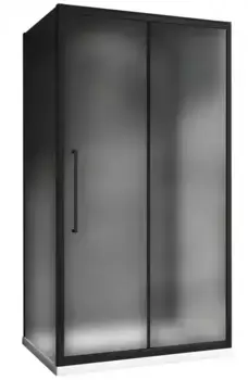 Душевой угол-ограждение «Abber» Schwarzer Diamant AG30100BMH-S100BM-S100BM 100/100 квадратный матовый/чёрный без поддона