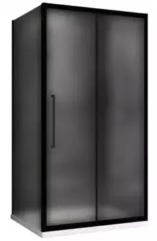 Душевой угол-ограждение «Abber» Schwarzer Diamant AG30100BMH-S80BM 100/80 прямоугольный матовый/чёрный без поддона универсальный