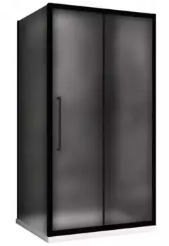 Душевой угол-ограждение «Abber» Schwarzer Diamant AG30100BMH-S90BM 100/90 прямоугольный матовый/чёрный без поддона универсальный