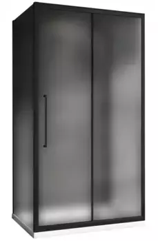 Душевой угол-ограждение «Abber» Schwarzer Diamant AG30100BMH-S90BM-S90BM 100/90 прямоугольный матовый/чёрный без поддона