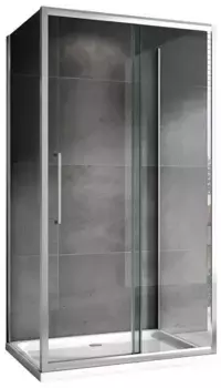 Душевой угол-ограждение «Abber» Schwarzer Diamant AG30100H-S75-S75 100/75 прямоугольный прозрачный/хром без поддона