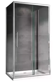 Душевой угол-ограждение «Abber» Schwarzer Diamant AG30100H-S100-S100 100/100 квадратный прозрачный/хром без поддона