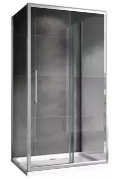 Душевой угол-ограждение «Abber» Schwarzer Diamant AG30100H-S70-S70 100/70 прямоугольный прозрачный/хром без поддона