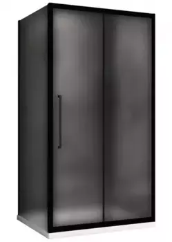 Душевой угол-ограждение «Abber» Schwarzer Diamant AG30110BMH-S90BM 110/90 прямоугольный матовый/чёрный без поддона