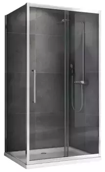 Душевой угол-ограждение «Abber» Schwarzer Diamant AG30110H-S50 110/50 прямоугольный прозрачный/хром без поддона универсальный