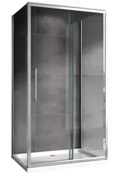Душевой угол-ограждение «Abber» Schwarzer Diamant AG30110H-S90-S90 110/90 прямоугольный прозрачный/хром без поддона