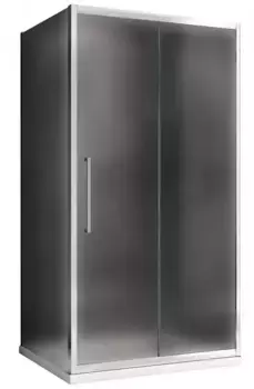 Душевой угол-ограждение «Abber» Schwarzer Diamant AG30110MH-S50M 110/50 прямоугольный матовый/хром без поддона универсальный