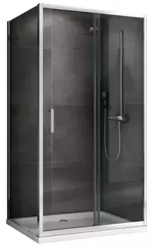 Душевой угол-ограждение «Abber» Schwarzer Diamant AG301205-S505 120/50 прямоугольный прозрачный/хром без поддона универсальный