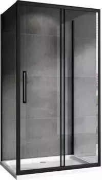 Душевой угол-ограждение «Abber» Schwarzer Diamant AG30120BH-S70B-S70B 120/70 прямоугольный прозрачный/чёрный без поддона универсальный