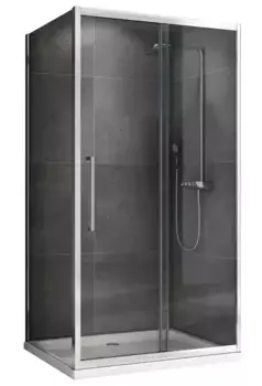 Душевой угол-ограждение «Abber» Schwarzer Diamant AG30120H-S70 120/70 прямоугольный прозрачный/хром без поддона универсальный