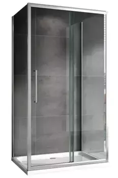 Душевой угол-ограждение «Abber» Schwarzer Diamant AG30120H-S70-S70 120/70 прямоугольный прозрачный/хром без поддона
