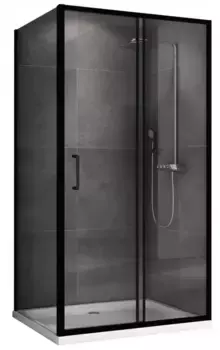 Душевой угол-ограждение «Abber» Schwarzer Diamant AG30130B5-S60B5 130/60 прямоугольный прозрачный/чёрный без поддона