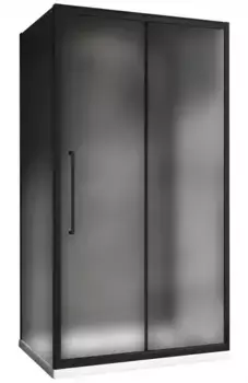 Душевой угол-ограждение «Abber» Schwarzer Diamant AG30130BMH-S90BM-S90BM 130/90 прямоугольный матовый/чёрный без поддона