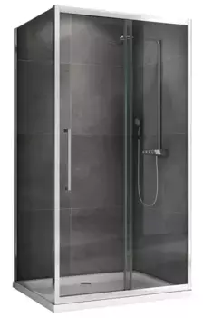 Душевой угол-ограждение «Abber» Schwarzer Diamant AG30130H-S60 130/60 прямоугольный прозрачный/хром без поддона универсальный