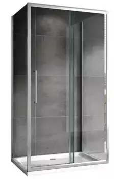 Душевой угол-ограждение «Abber» Schwarzer Diamant AG30130H-S70-S70 130/70 прямоугольный прозрачный/хром без поддона