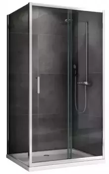 Душевой угол-ограждение «Abber» Schwarzer Diamant AG301405-S505 140/50 прямоугольный прозрачный/хром без поддона универсальный