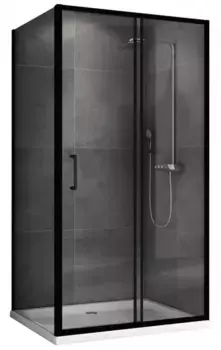 Душевой угол-ограждение «Abber» Schwarzer Diamant AG30140B5-S60B5 140/60 прямоугольный прозрачный/чёрный без поддона