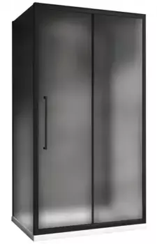 Душевой угол-ограждение «Abber» Schwarzer Diamant AG30150BMH-S100BM-S100BM 150/100 прямоугольный матовый/чёрный без поддона