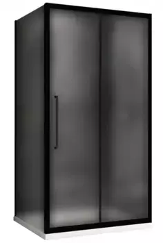 Душевой угол-ограждение «Abber» Schwarzer Diamant AG30150BMH-S90BM 150/90 прямоугольный матовый/чёрный без поддона