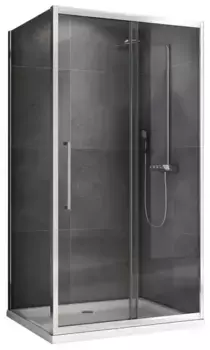 Душевой угол-ограждение «Abber» Schwarzer Diamant AG30150H-S60 150/60 прямоугольный прозрачный/хром без поддона универсальный