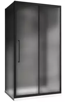 Душевой угол-ограждение «Abber» Schwarzer Diamant AG30160BMH-S70BM-S70BM 160/70 прямоугольный матовый/чёрный без поддона