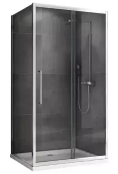 Душевой угол-ограждение «Abber» Schwarzer Diamant AG30160H-S70 160/70 прямоугольный прозрачный/хром без поддона универсальный