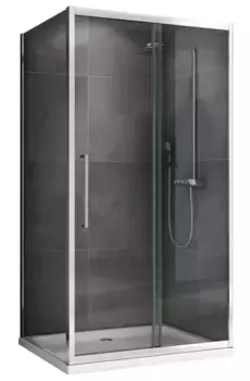Душевой угол-ограждение «Abber» Schwarzer Diamant AG30160H-S80 160/80 прямоугольный прозрачный/хром без поддона универсальный