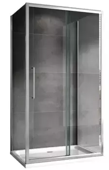 Душевой угол-ограждение «Abber» Schwarzer Diamant AG30160H-S90-S90 160/90 прямоугольный прозрачный/хром без поддона