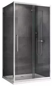 Душевой угол-ограждение «Abber» Schwarzer Diamant AG30170H-S50 170/50 прямоугольный прозрачный/хром без поддона универсальный