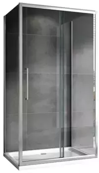 Душевой угол-ограждение «Abber» Schwarzer Diamant AG30170H-S60-S60 170/60 прямоугольный прозрачный/хром без поддона