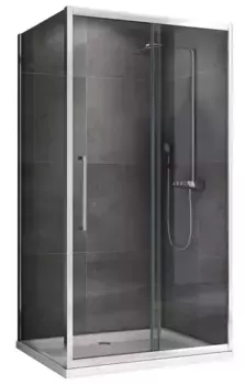 Душевой угол-ограждение «Abber» Schwarzer Diamant AG30170H-S70 170/70 прямоугольный прозрачный/хром без поддона универсальный
