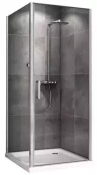 Душевой угол-ограждение «Abber» Sonnenstrand AG04080-S85 80/85 прямоугольный прозрачный/хром без поддона универсальный
