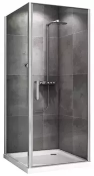 Душевой угол-ограждение «Abber» Sonnenstrand AG04090-S75 90/75 прямоугольный прозрачный/хром без поддона универсальный