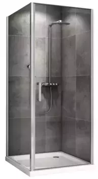 Душевой угол-ограждение «Abber» Sonnenstrand AG04100-S75 100/75 прямоугольный прозрачный/хром без поддона универсальный