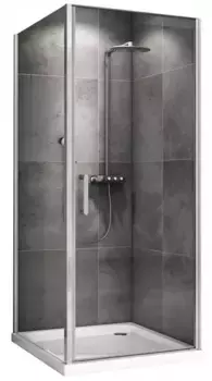 Душевой угол-ограждение «Abber» Sonnenstrand AG04100-S90 100/90 прямоугольный прозрачный/хром без поддона универсальный