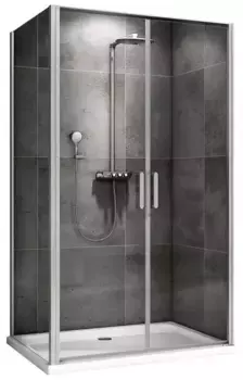 Душевой угол-ограждение «Abber» Sonnenstrand AG04100C-S75 100/75 прямоугольный прозрачный/хром без поддона универсальный
