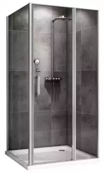 Душевой угол-ограждение «Abber» Sonnenstrand AG04120S-S70 120/70 прямоугольный прозрачный/хром без поддона универсальный