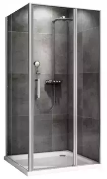 Душевой угол-ограждение «Abber» Sonnenstrand AG04120S-S90 120/90 прямоугольный прозрачный/хром без поддона универсальный