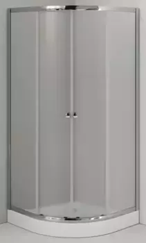 Душевой угол-ограждение «Agger» A01-090MCR 88/88 четверть круга матовый/хром с поддоном