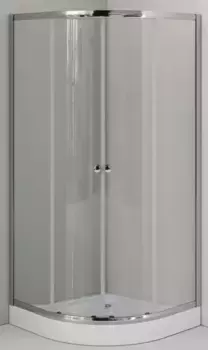 Душевой угол-ограждение «Agger» A01-090TCR 88/88 четверть круга прозрачный/хром с поддоном