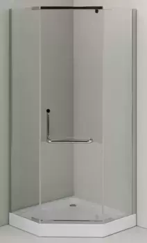 Душевой угол-ограждение «Agger» A03-090TCR 88/88 многоугольный прозрачный/хром с поддоном правый