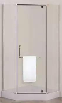 Душевой угол-ограждение «Agger» A03-090TCR/G 88/88 многоугольный прозрачный/хром без поддона правый