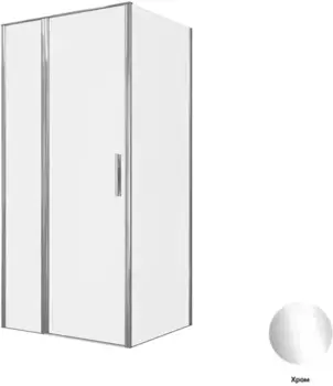 Душевой угол-ограждение «Allen Brau» Priority 100/80 прозрачный/хром без поддона универсальный