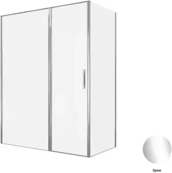 Душевой угол-ограждение «Allen Brau» Priority 160/80 прозрачный/хром без поддона универсальный