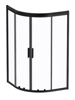 Душевой угол-ограждение «Am.Pm» Gem Deep W90G-401A090BT 90/90 прозрачный/чёрный матовый без поддона