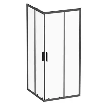 Душевой угол-ограждение «Am.Pm» Gem S W93G-403-090BT 90/90 прозрачный/чёрный без поддона