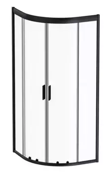 Душевой угол-ограждение «Am.Pm» Gem W90G-401-080BT 80/80 прозрачный/матовый чёрный без поддона